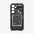 ACS07294 - Galaxy S24 Ultra Case Ultra Hybrid Zero One in Zero One White showing the back